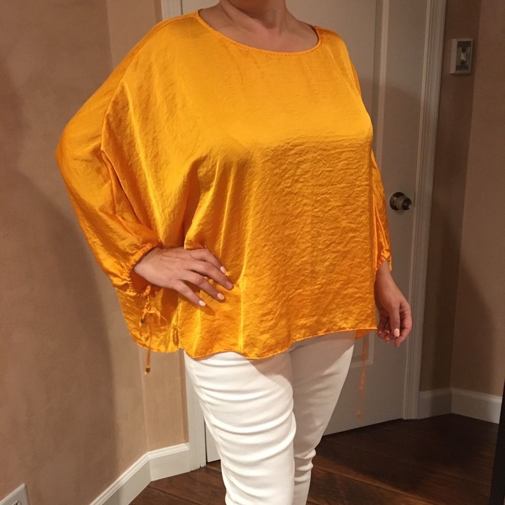 Michael Kors orange loose fitting top